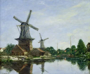 Niederländische Windmühlen, 1884